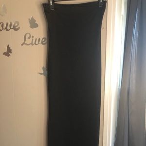 A long tube top dress